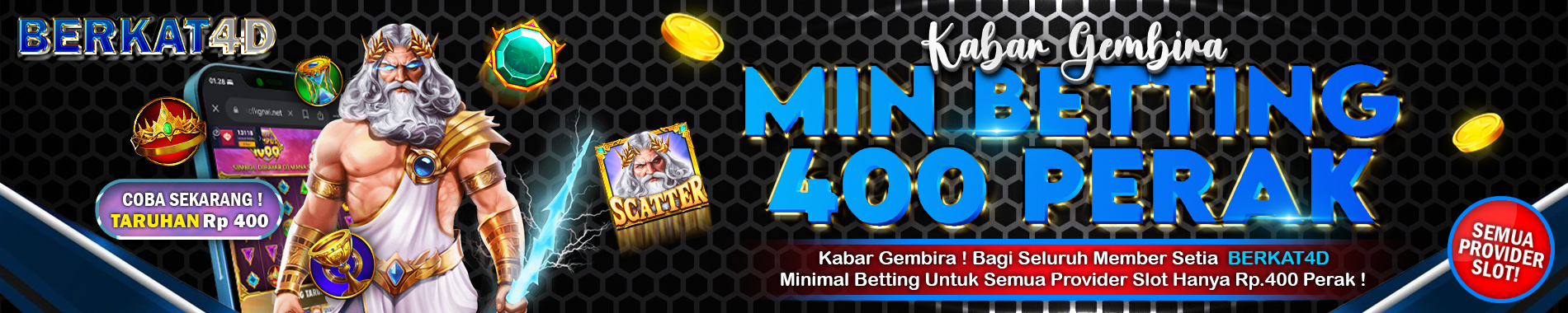 Minimal betting 400 untuk slot online